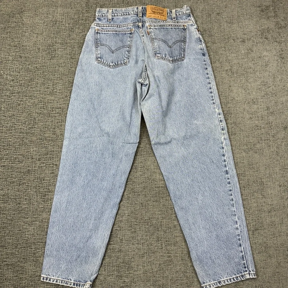 Vintage Levi's 560 Orange Tab Jeans Men's 31x30 Loose Fit Tapered Leg 90's